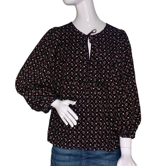 Universal Thread Tops - Universal Thread Top Ditsy Floral Print Long Sleeve Pullover Cottagecore Size XL
